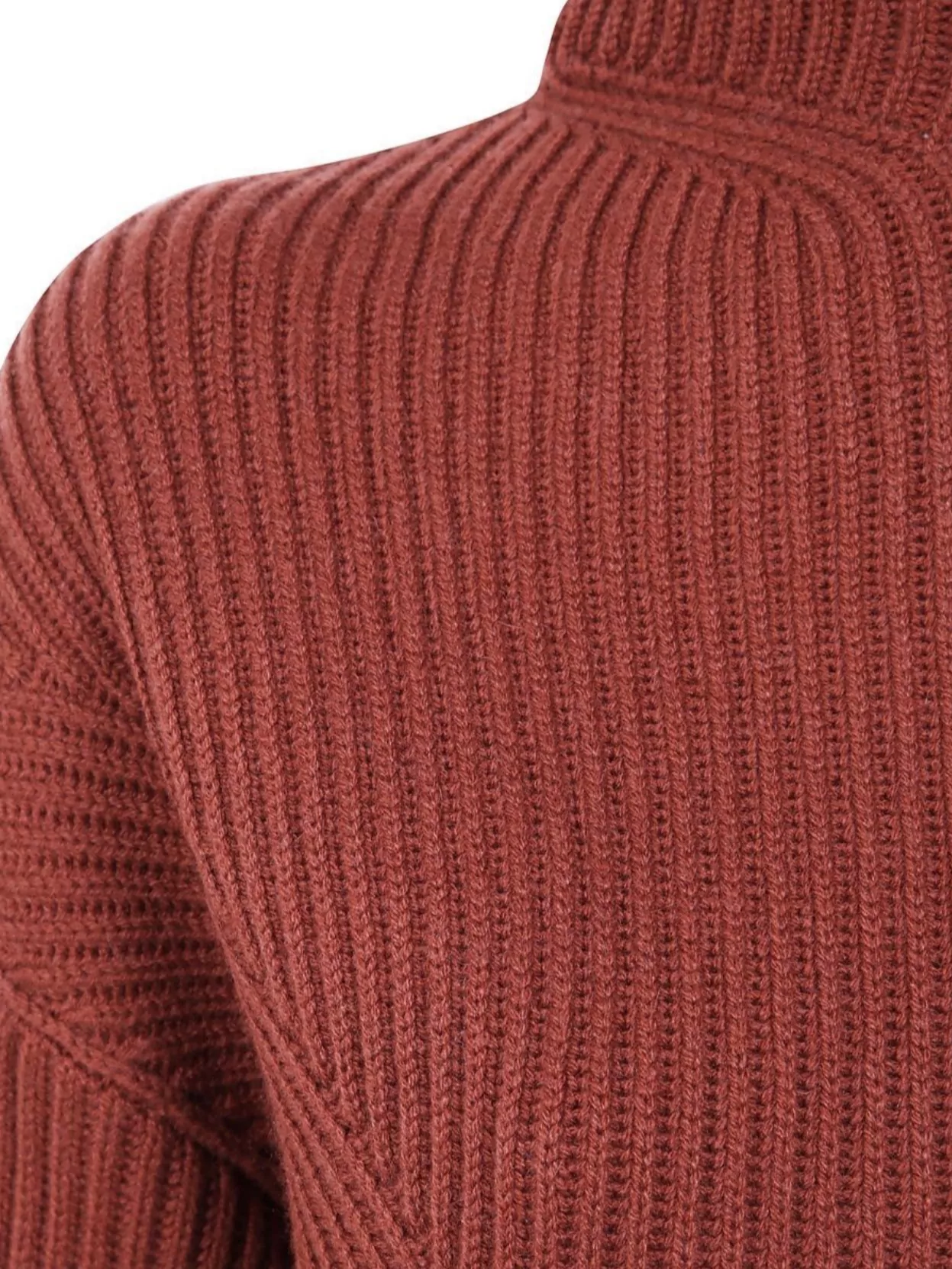 Kujten Turtleneck Sweater With Back Slit Design