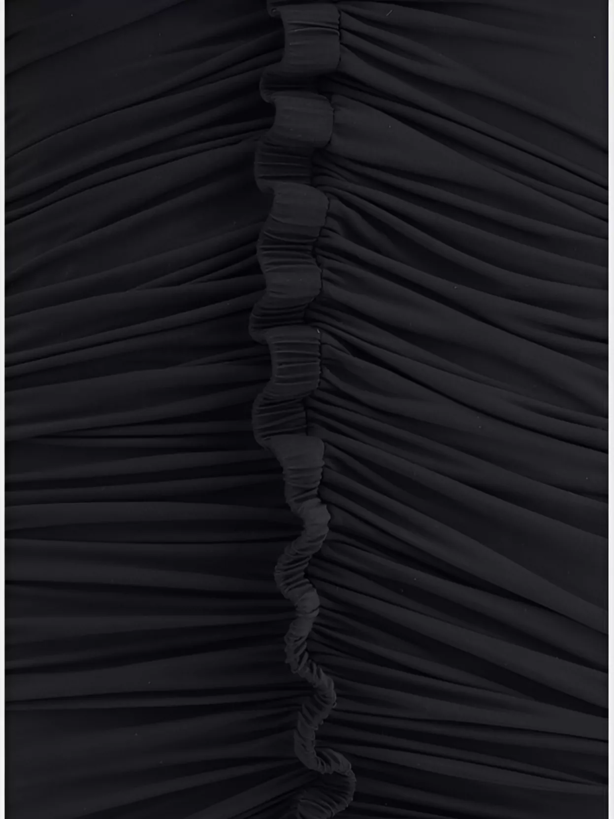 Alexander Wang Ruches Mini Dress In Black