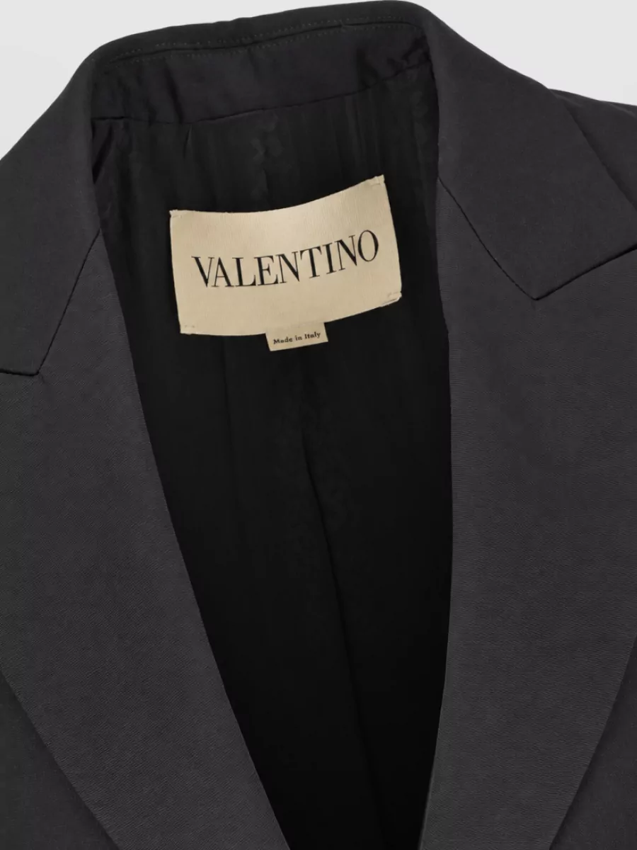 Valentino Garavani Silk Blend Single-Breasted Blazer