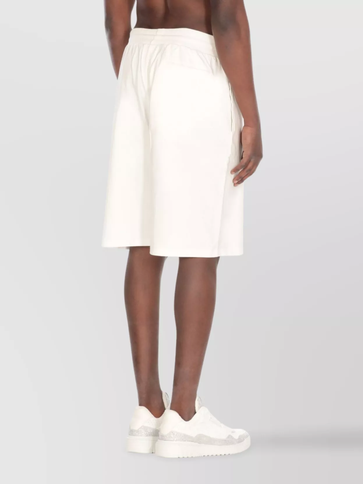 Philipp Plein Cotton Drawstring Waist Shorts