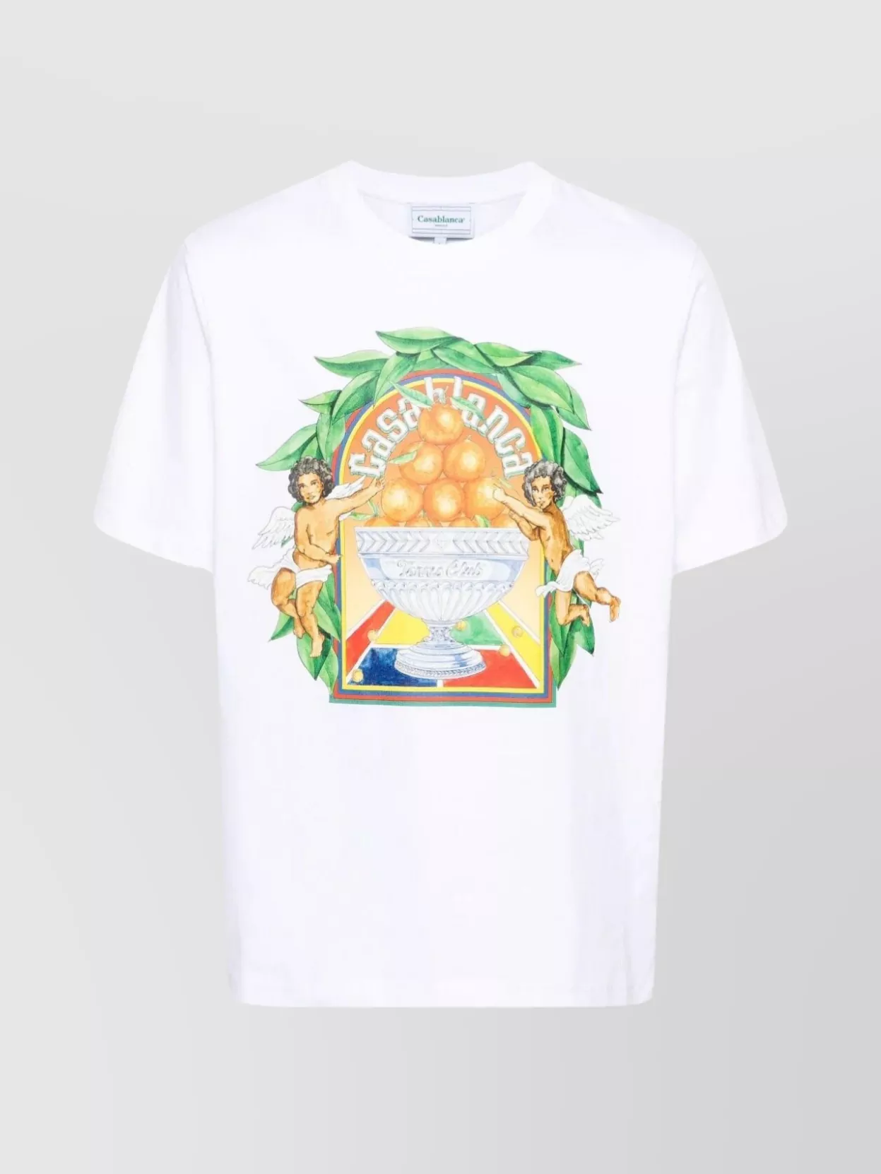 Shop Casablanca Triumph Graphic Print T-shirt In White