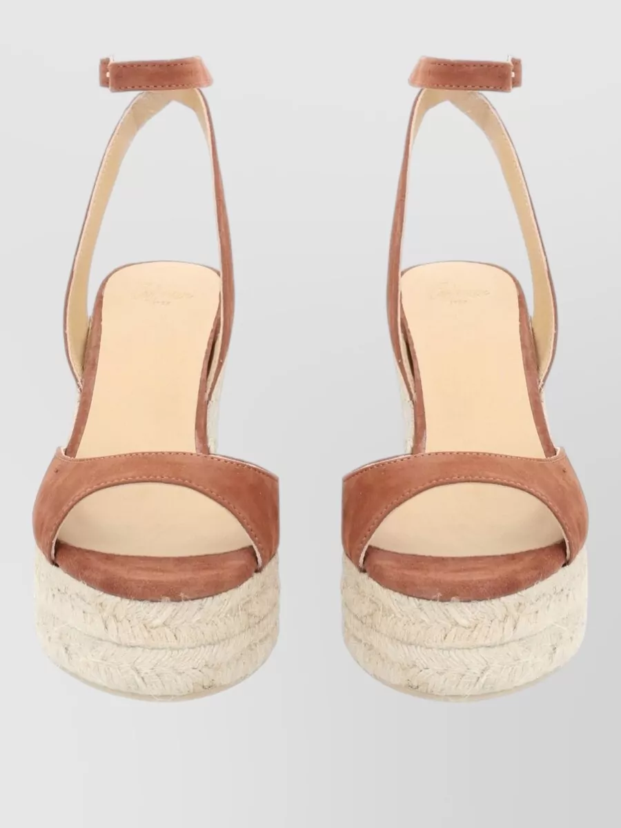 Castaner Leather Espadrille Sandals