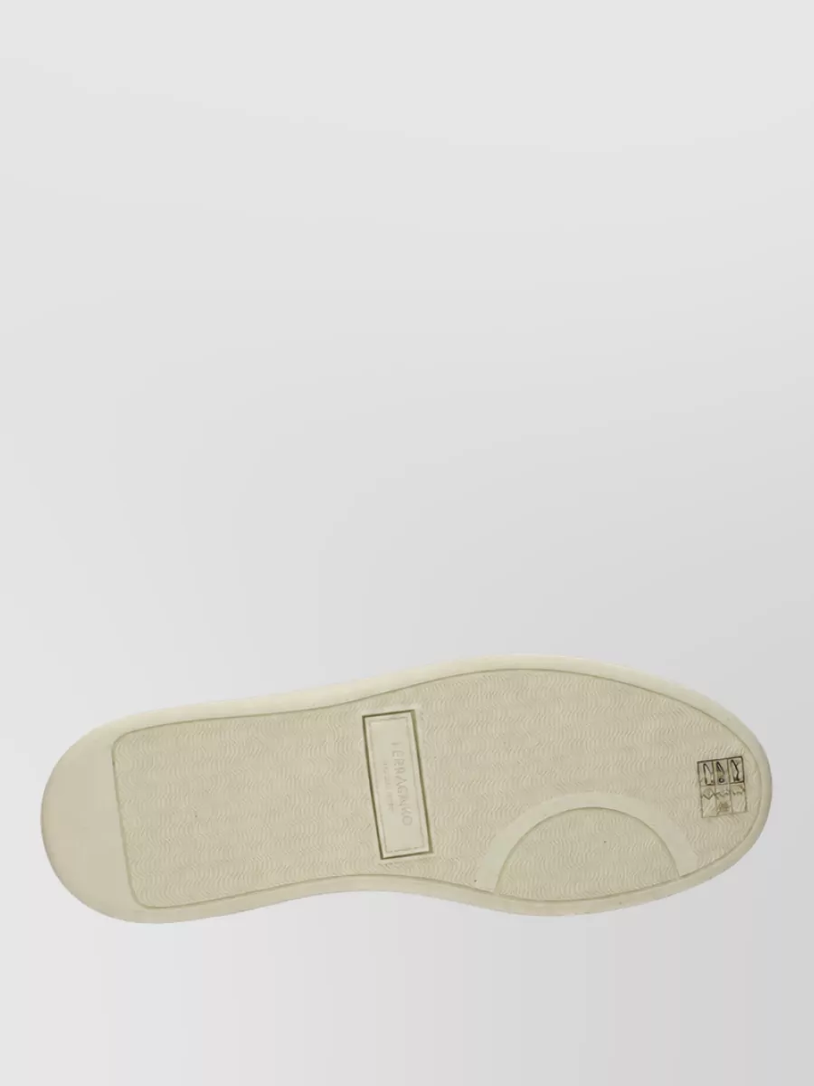 Ferragamo Leather Lace-Up Sneakers