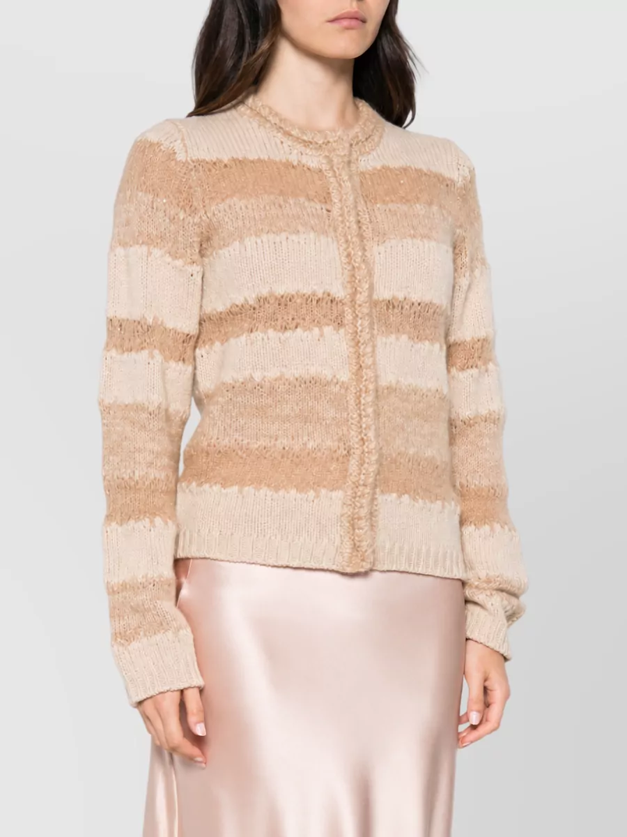 Fabiana Filippi Ribbed Sequin-Embellished Jacket