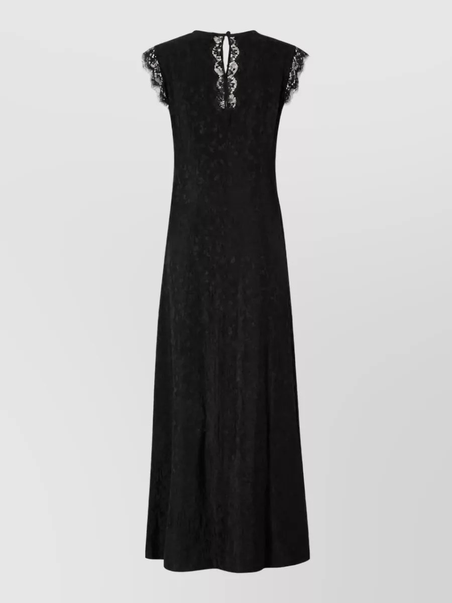 Pinko Acrylic Knit Maxi Dress