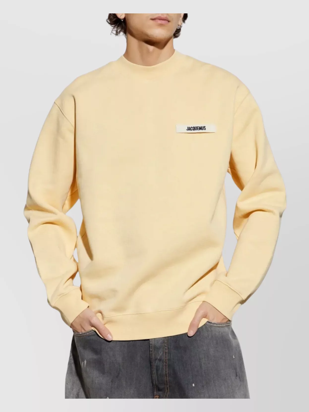 Jacquemus Gros Grain Logo-embroidered Hoodie In Neutral