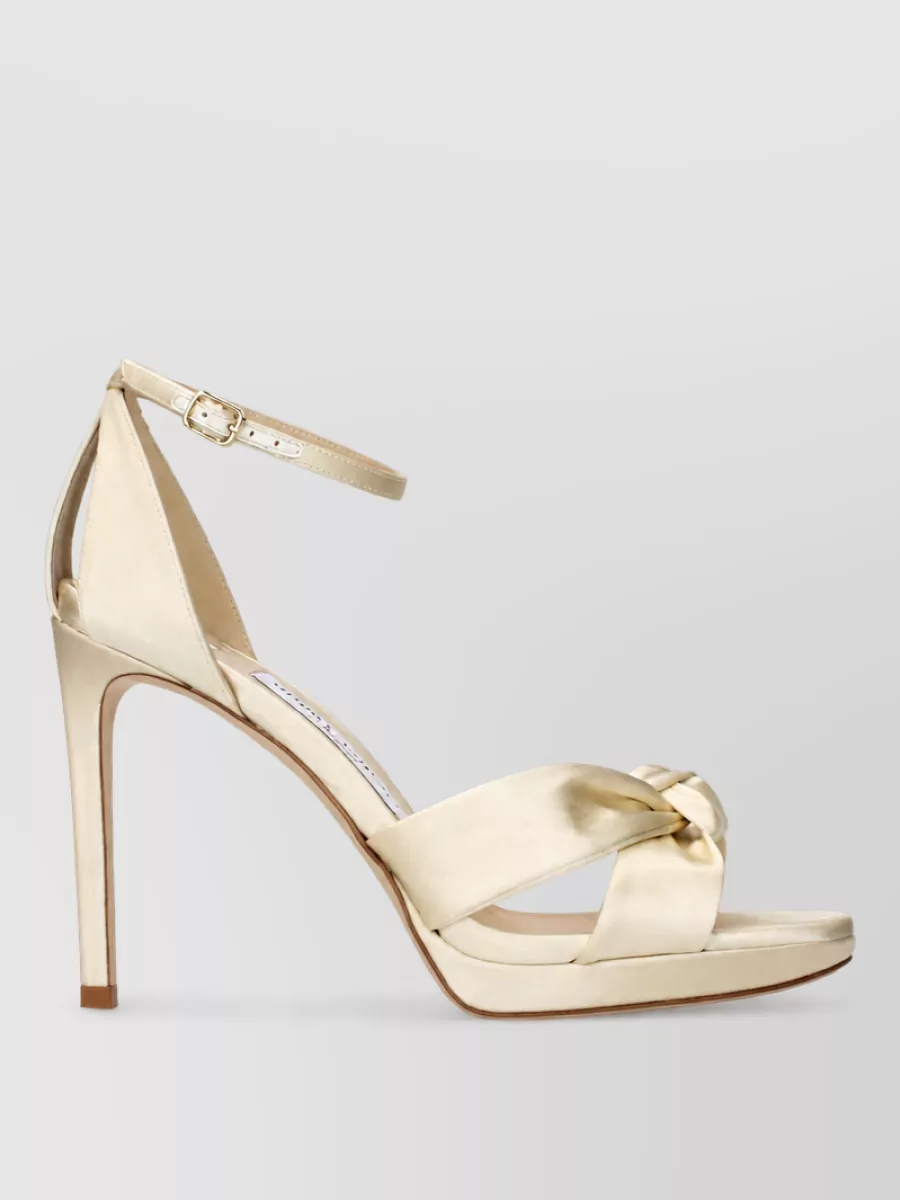 Jimmy Choo Satin Platform Sandals