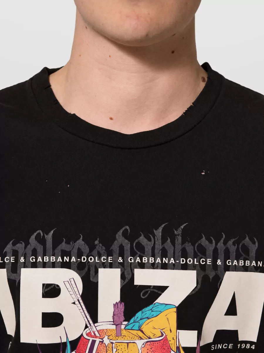 Dolce&Gabbana Cotton Crew Neck T-Shirt