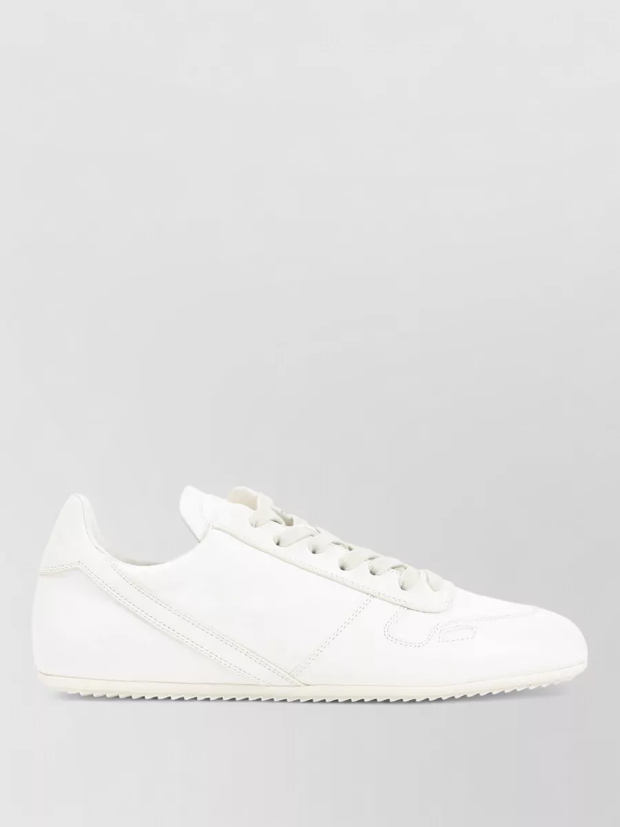 Rick Owens Signature Low Top Sneakers Round Toe