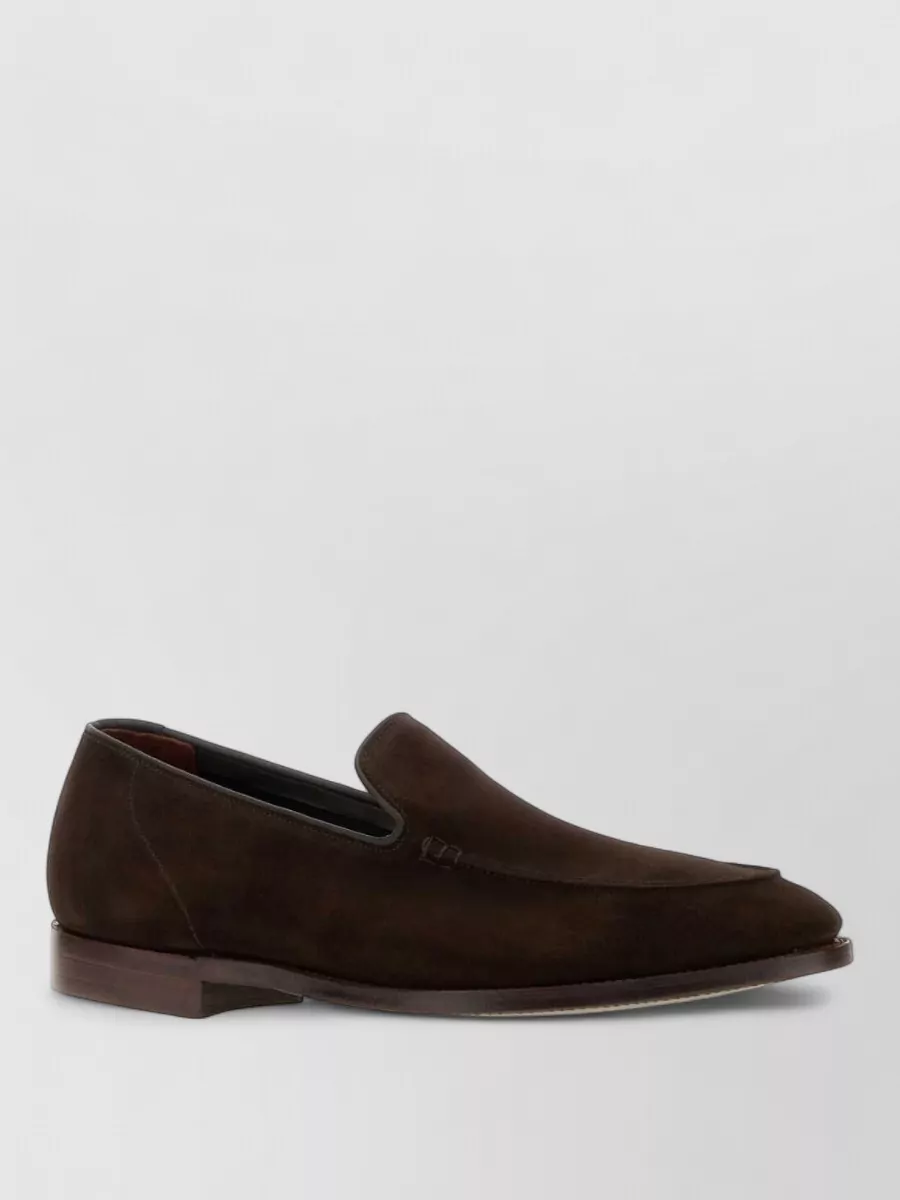 Crockett & Jones suede leather loafers