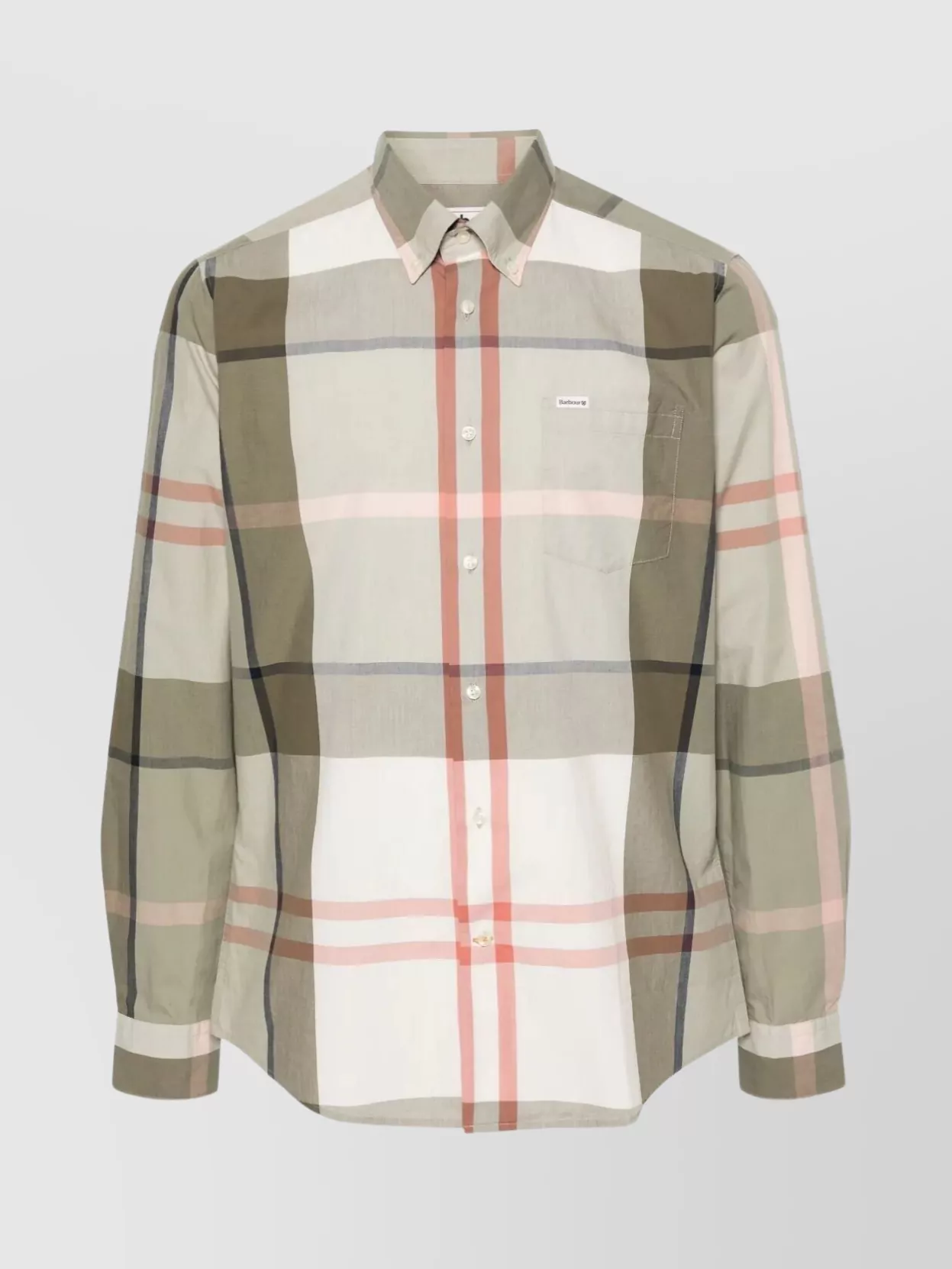 Barbour Plaid Tailored Shirt Featuring Pocket