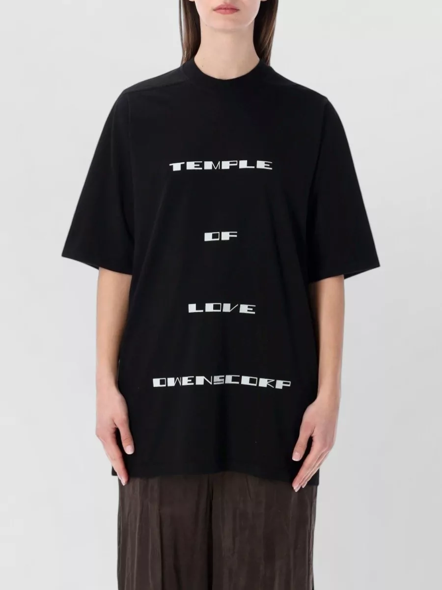 Rick Owens Drkshdw cotton oversized printed t-shirt