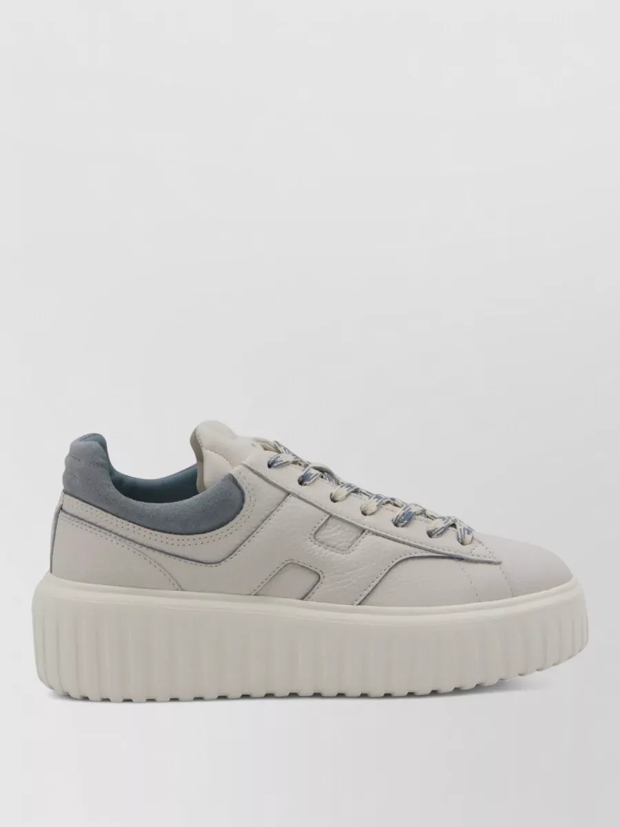 Hogan Casual Sneakers With Platform And Textured Sole