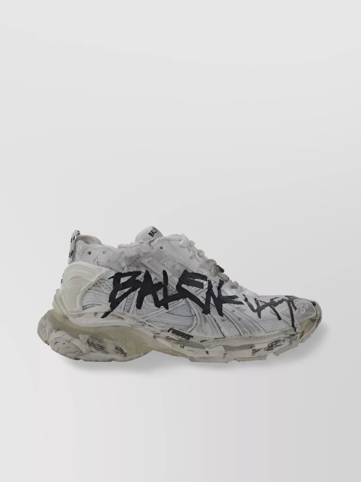 Shop Balenciaga Platform Sole Runner Sneakers