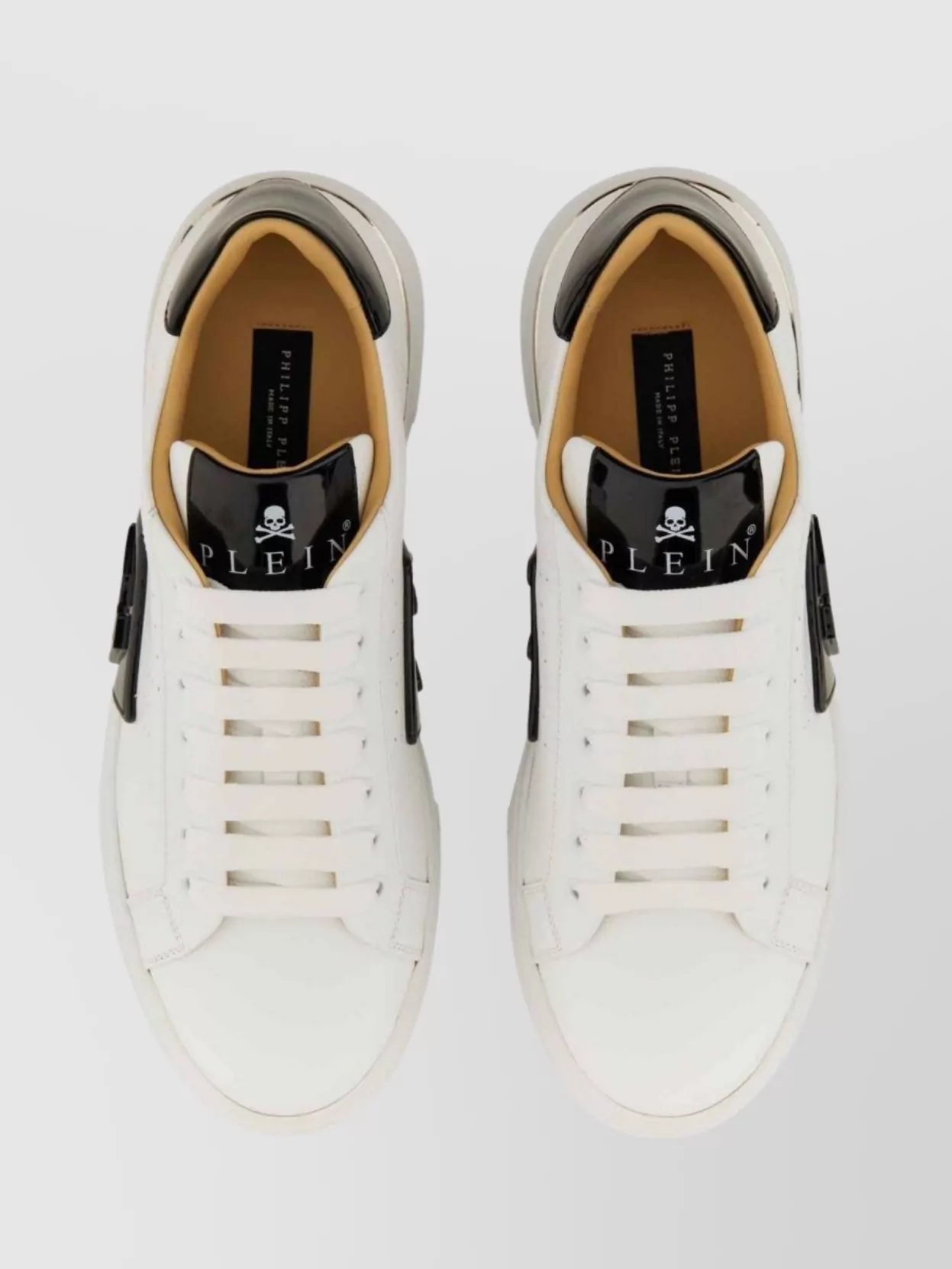 Philipp Plein Logo Sneaker With Contrast Heel Tab