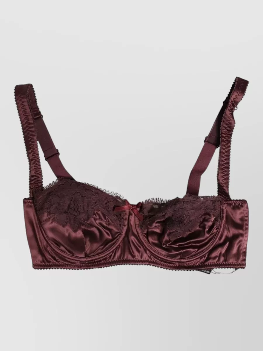 Dolce&Gabbana Silk underwired balconette bra
