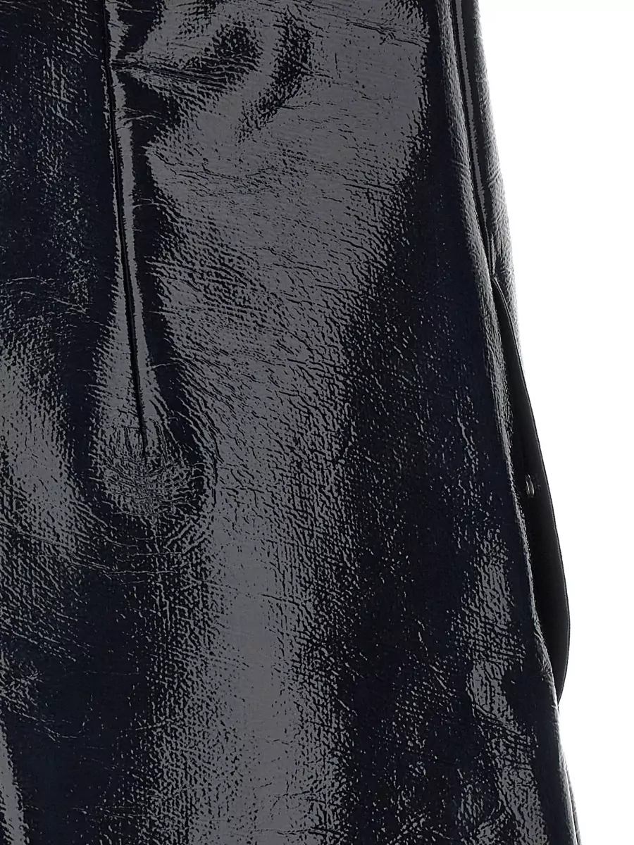 Courrèges Vinyl Short-Sleeve A-Line Mini Dress