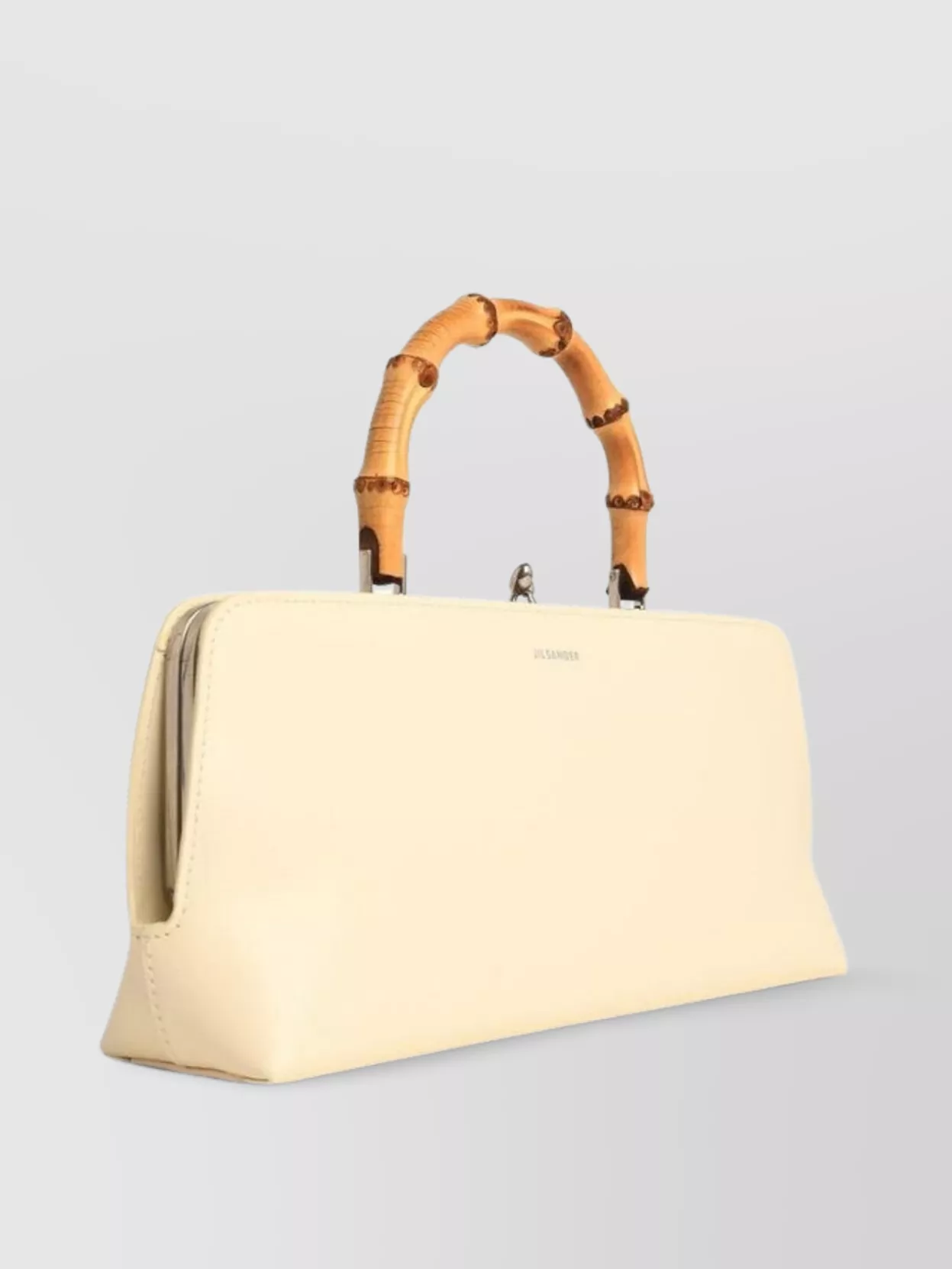 Jil Sander Bamboo Handle Structured Leather Bag