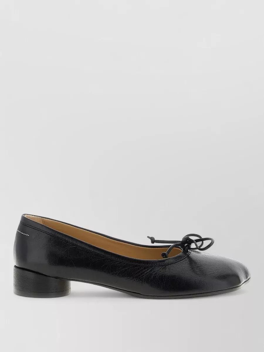Mm6 Maison Margiela Anatomic Pumps Round Toe Bow Detail