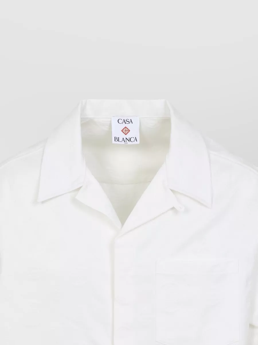 Casablanca Cotton Monogram Short-Sleeve Shirt