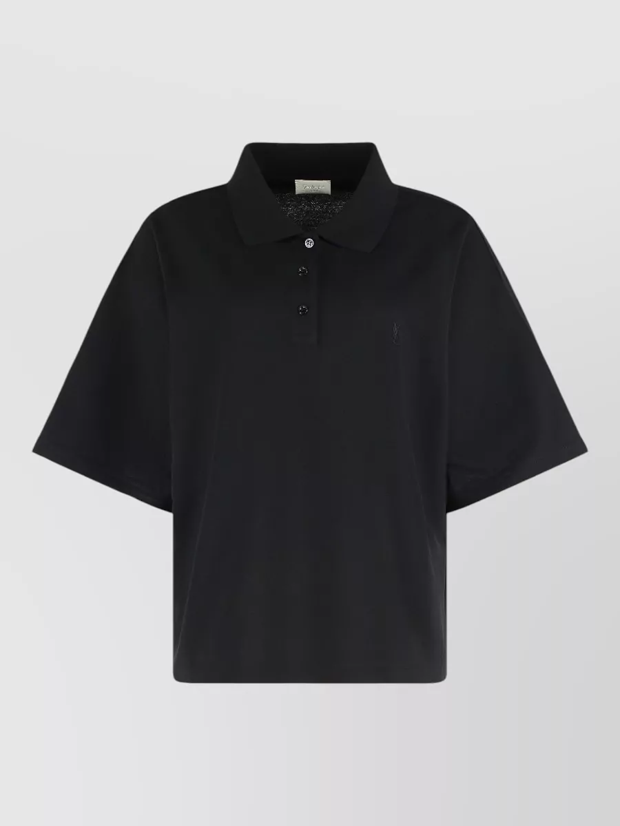 Saint Laurent Piqué polo shirt