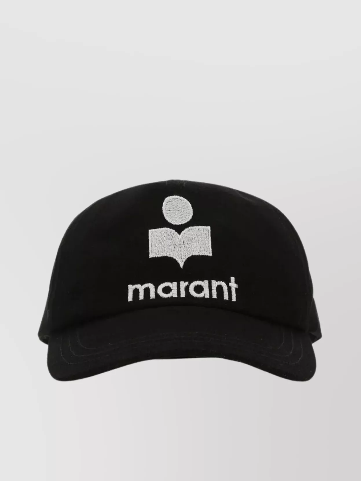 Shop Isabel Marant Curved Visor Tyron Baseball Cap In Black