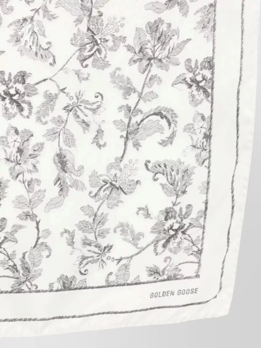 Golden Goose Printed Silk Scarf