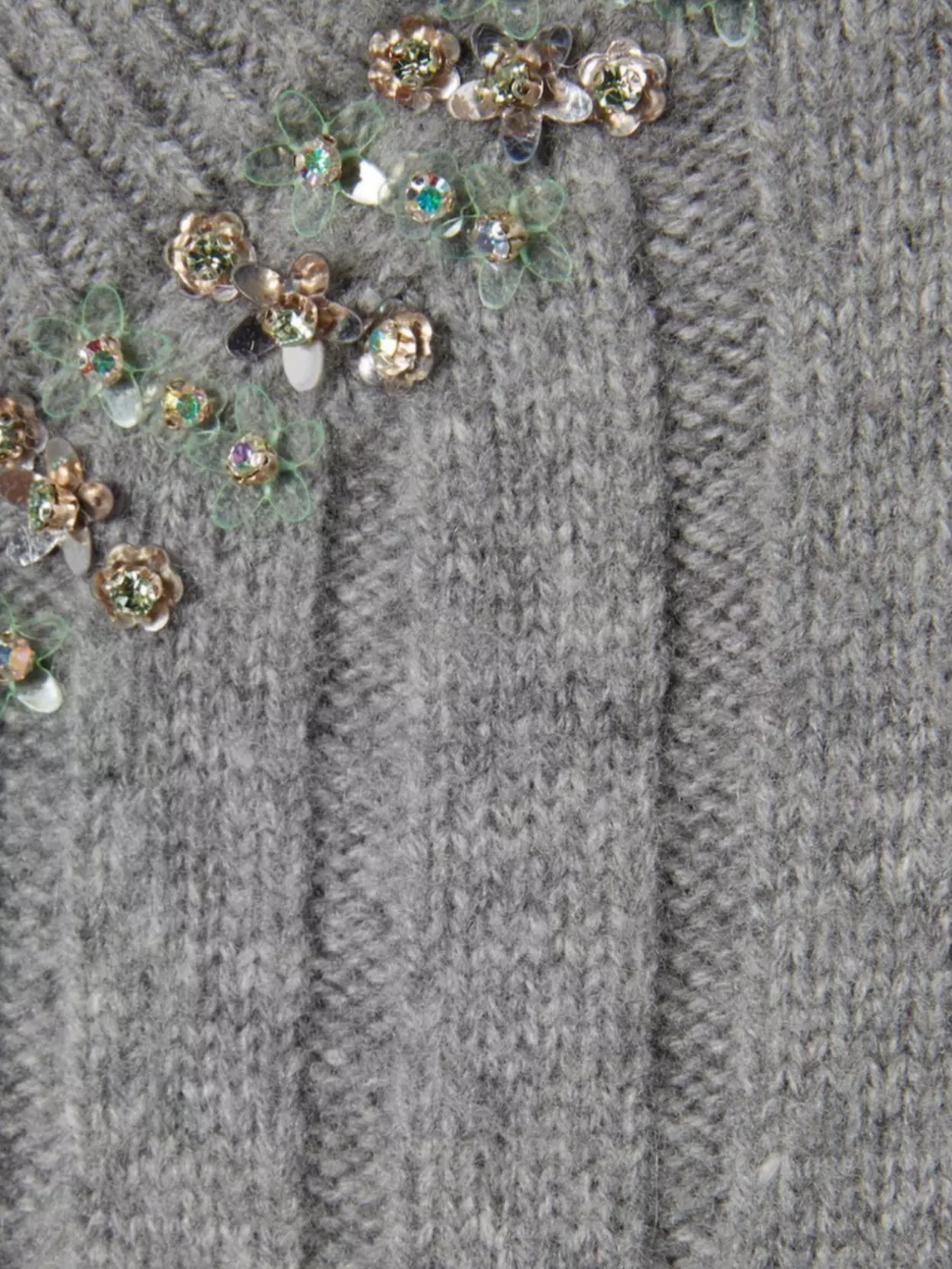 Gucci Soft Wool Cashmere Ribbed Cardigan