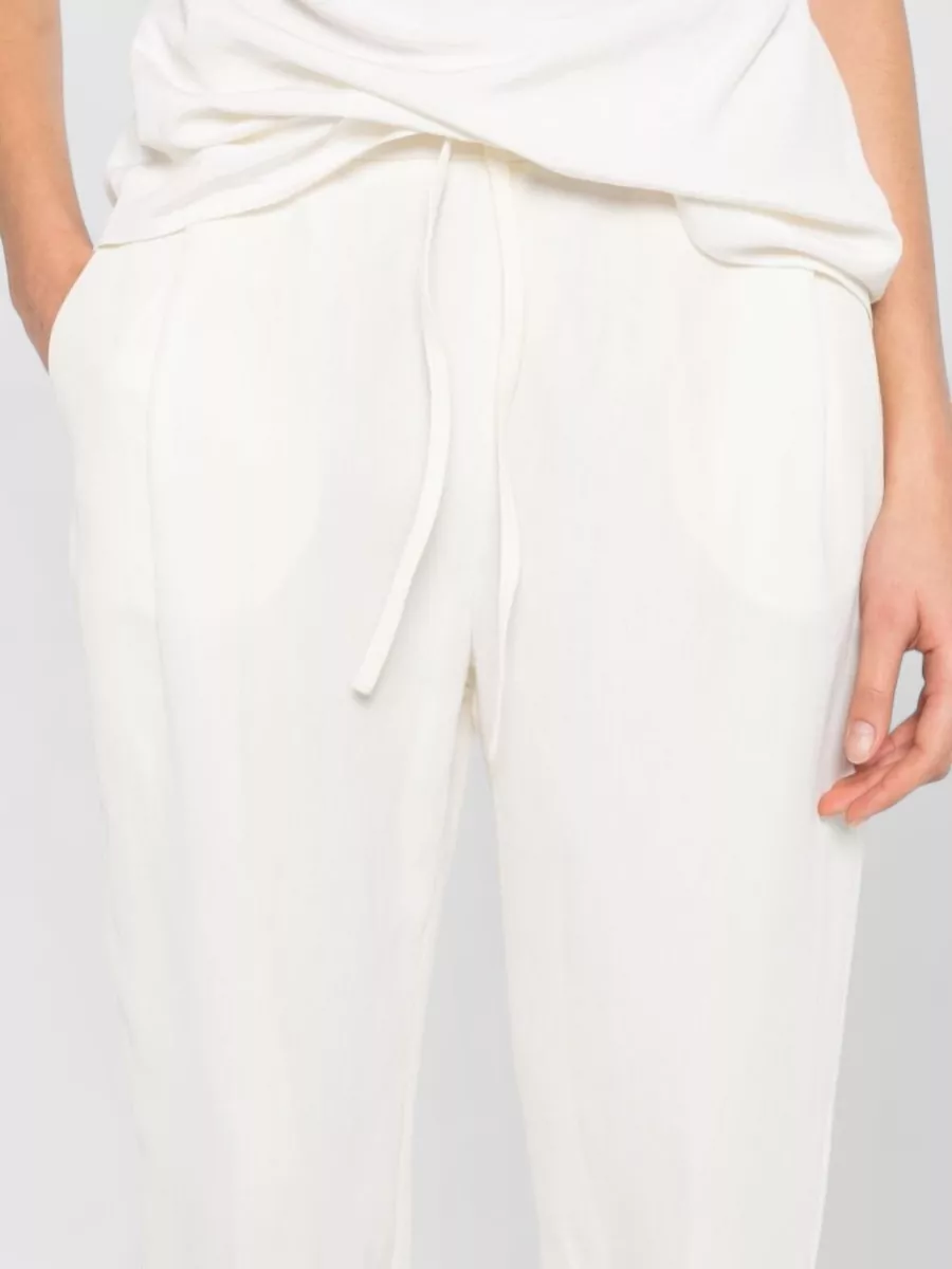 Fabiana Filippi Linen Blend Straight-Leg Trousers