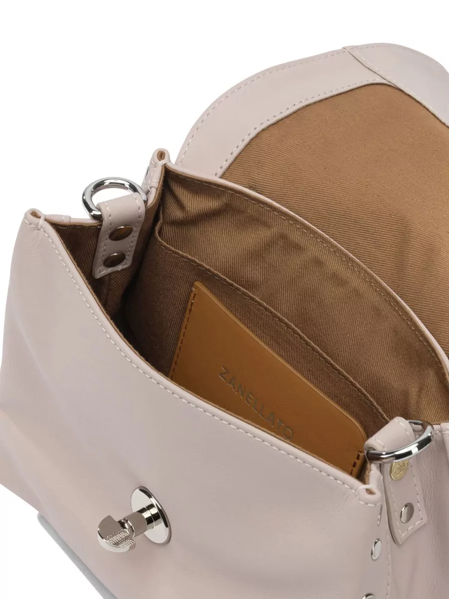 Zanellato Leather Studded Crossbody Bag