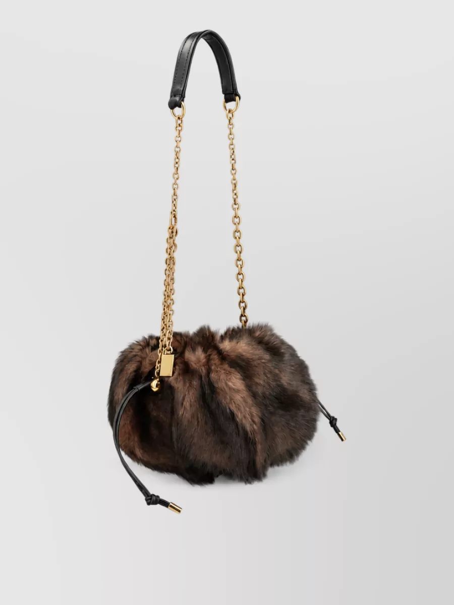 Chloé sense lamb leather clutch bag