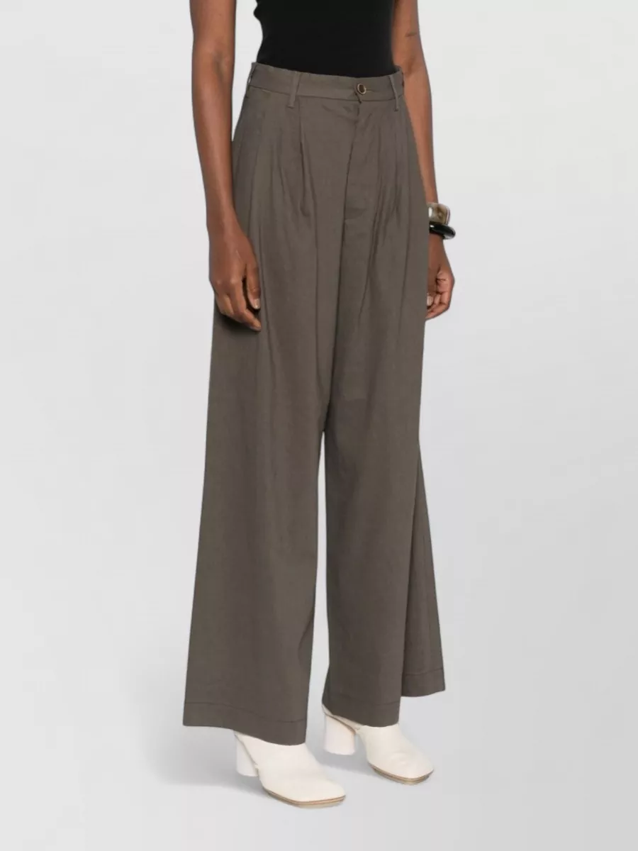 Uma Wang Pleated Wide-Leg Trousers