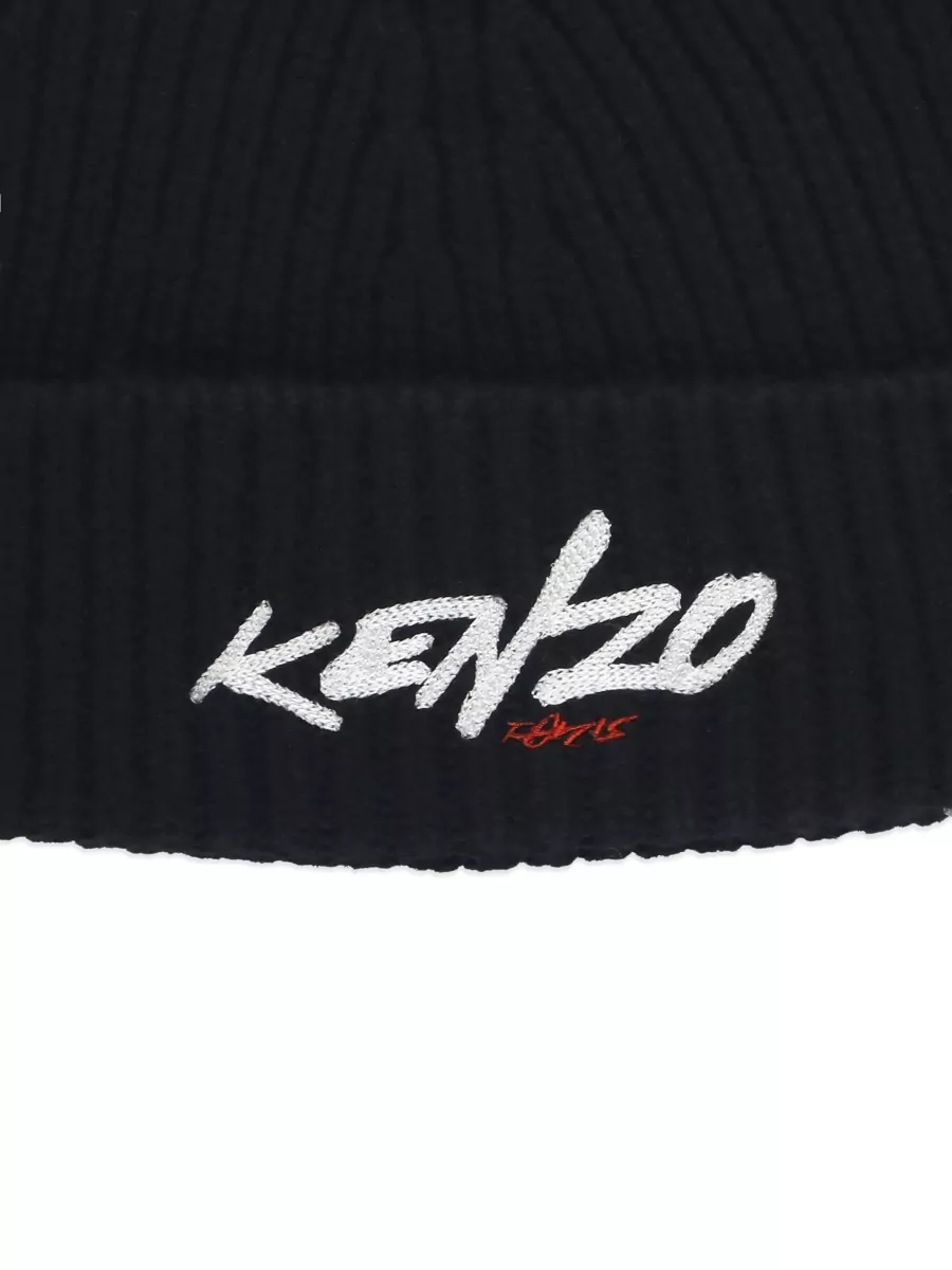 Kenzo Ribbed Wool Beanie