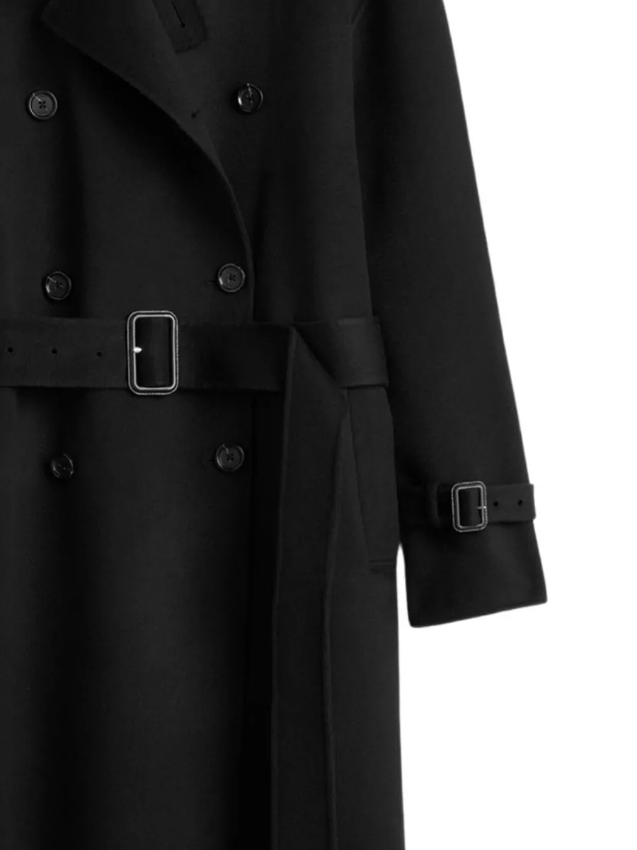 Totême Wool Double-Breasted Belted Fitted Jacket