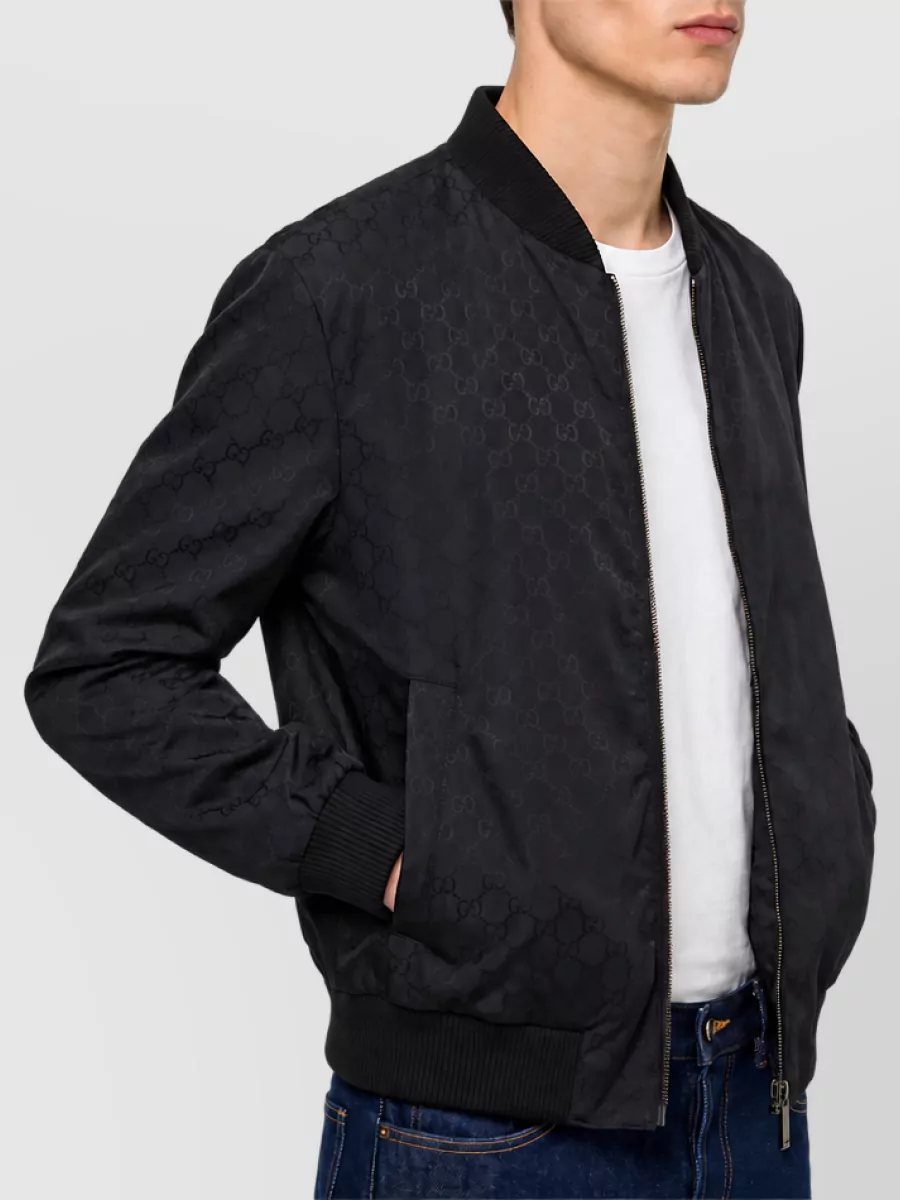 Gucci Reversible Silk Bomber Jacket