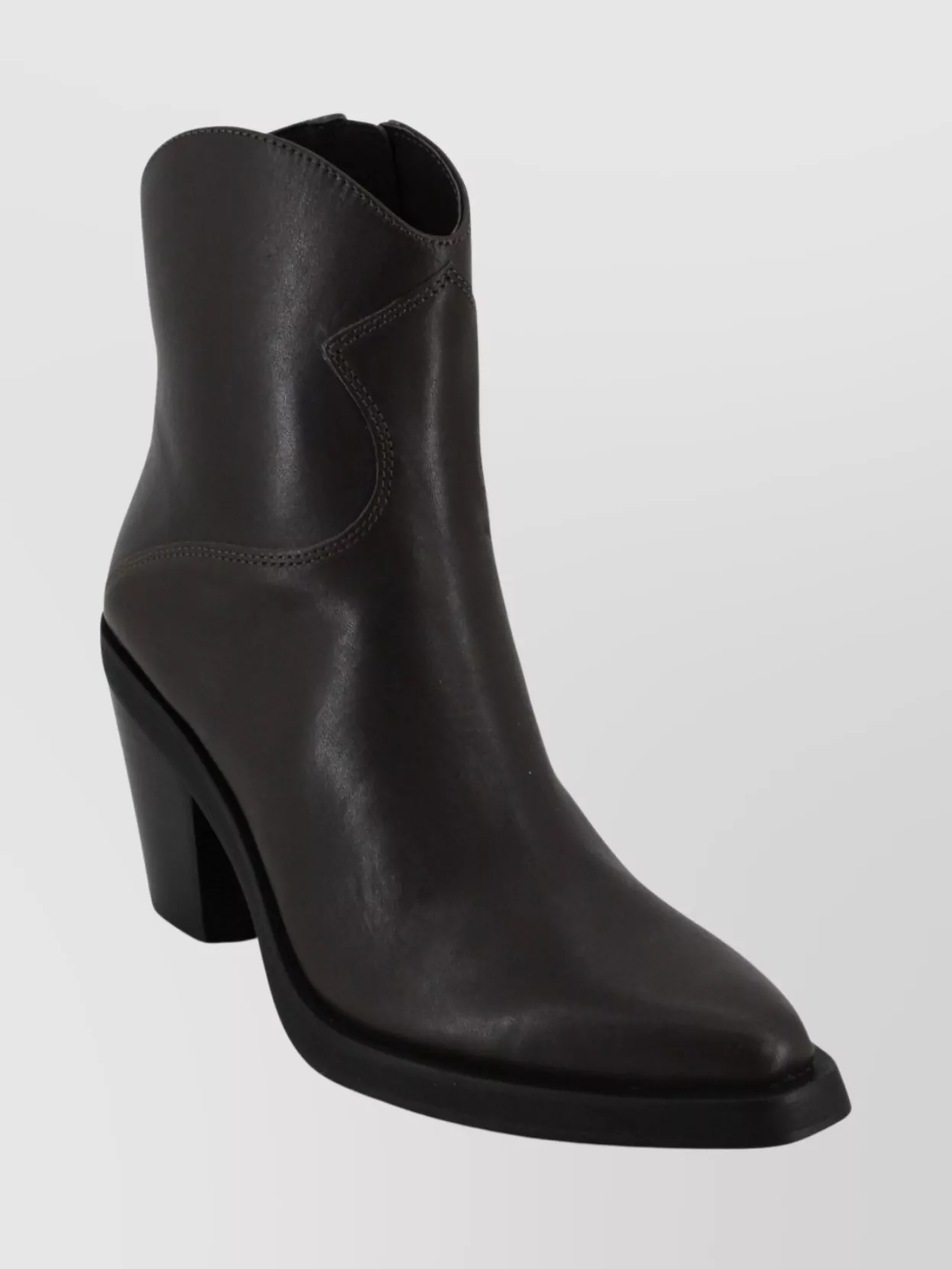 Ash Contemporary Short Leather Ankle Boots