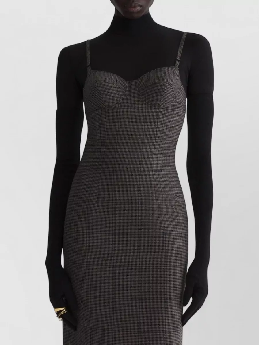 Mugler Wool Knee-Length Dress