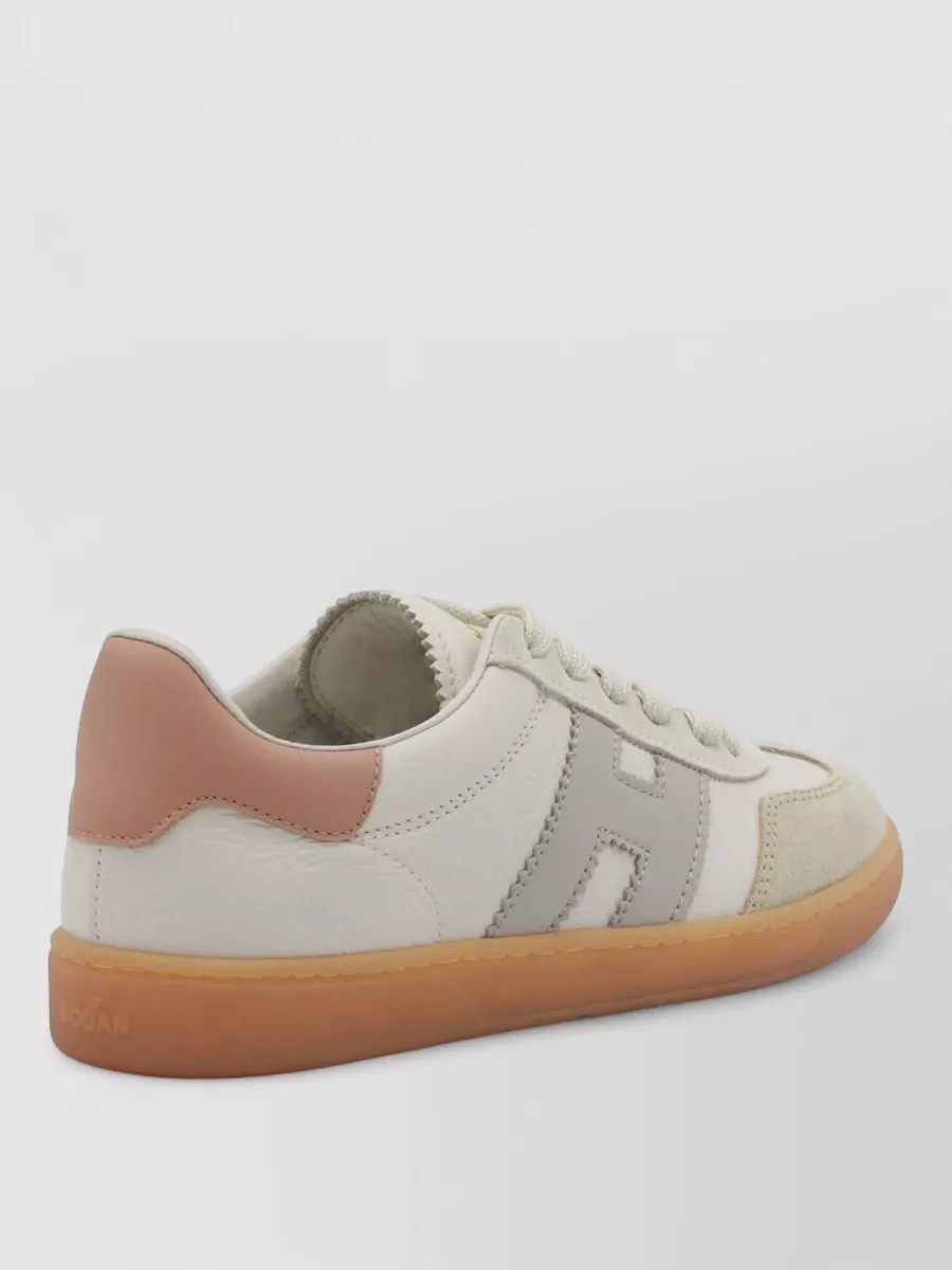 Hogan Casual Low Top Sneakers With Suede Accents