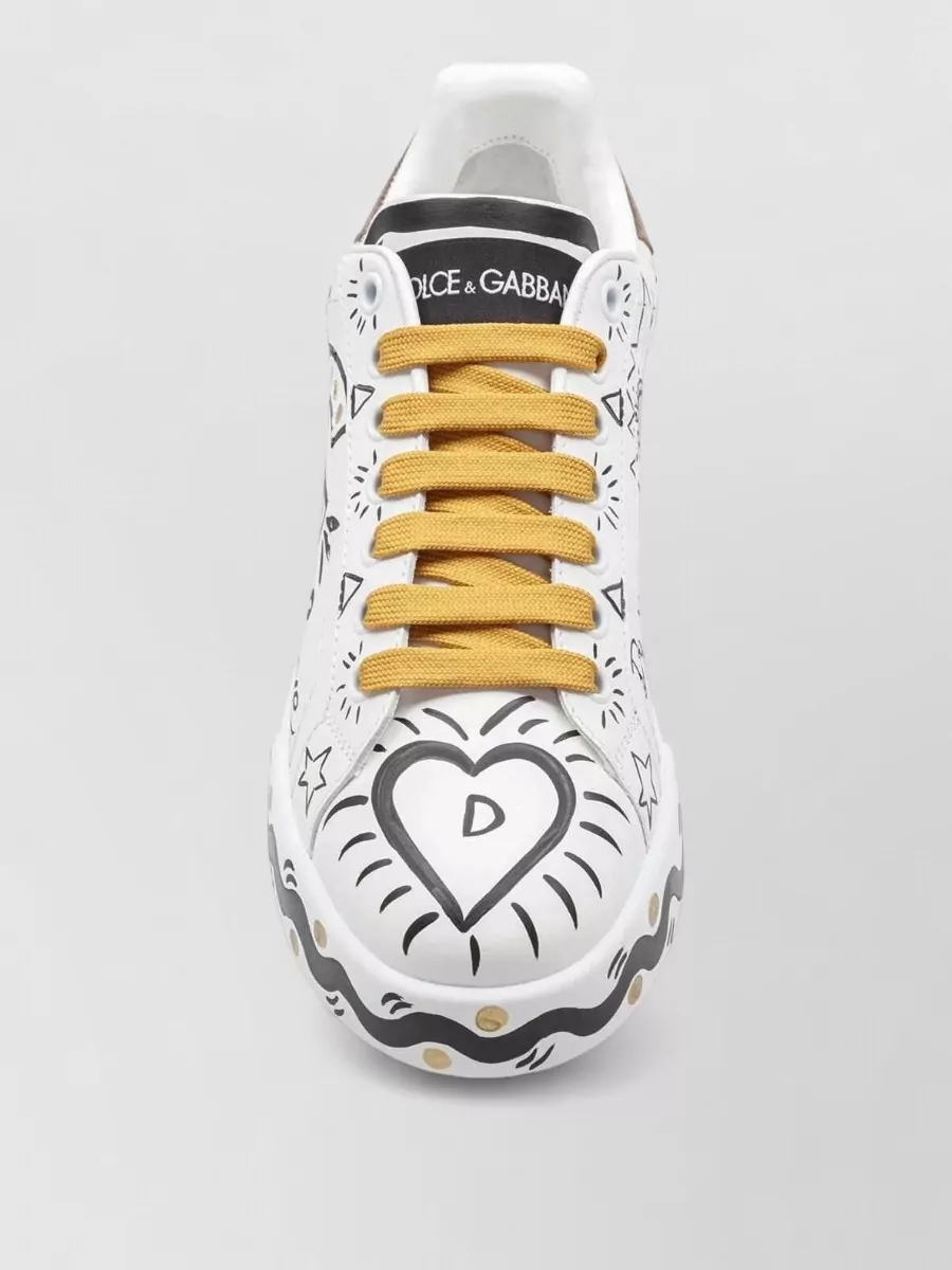 Dolce&Gabbana calf leather low-top sneakers