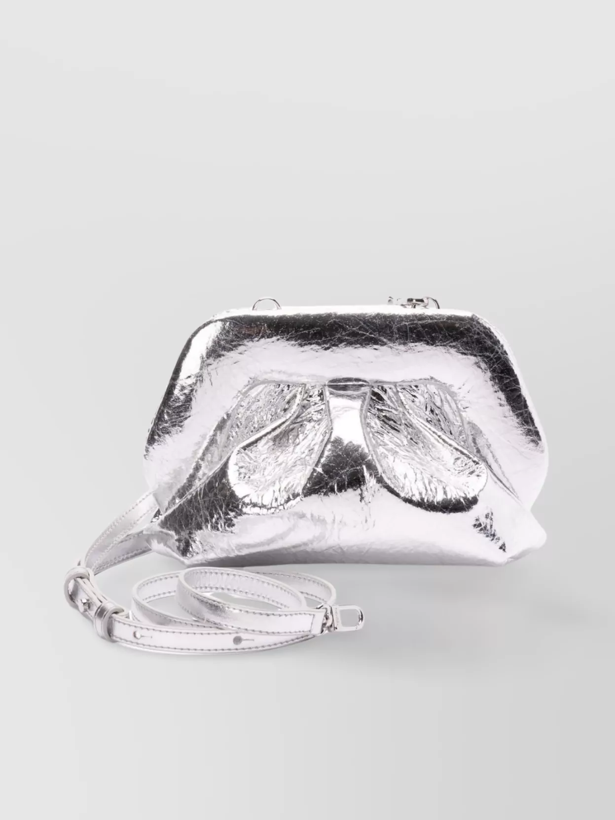 Themoiré Pineapple Cross Body Bag With Pleat Detailing