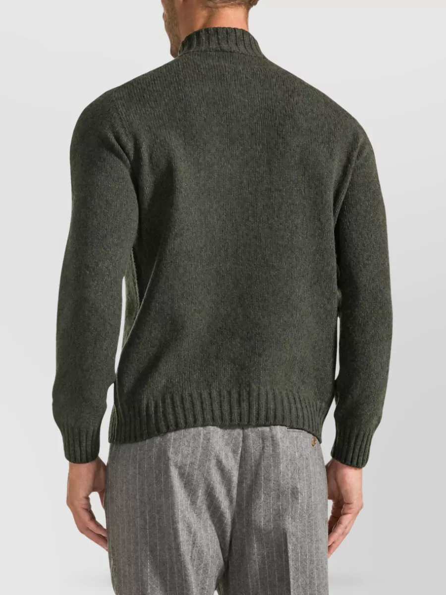 Seventy Venezia Ribbed Mock Neck Zip Jumper