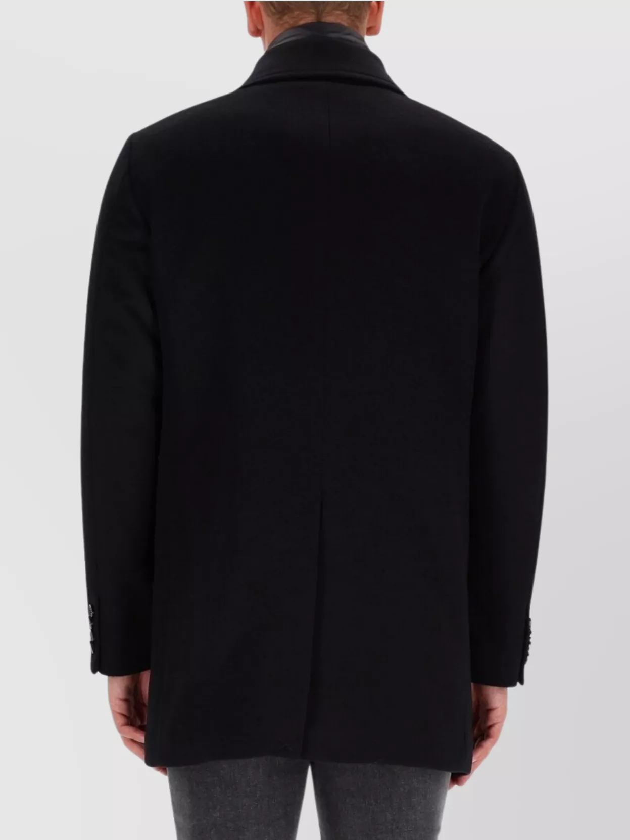 Moorer Notched Lapel Coat Buttoned Cuffs Pockets