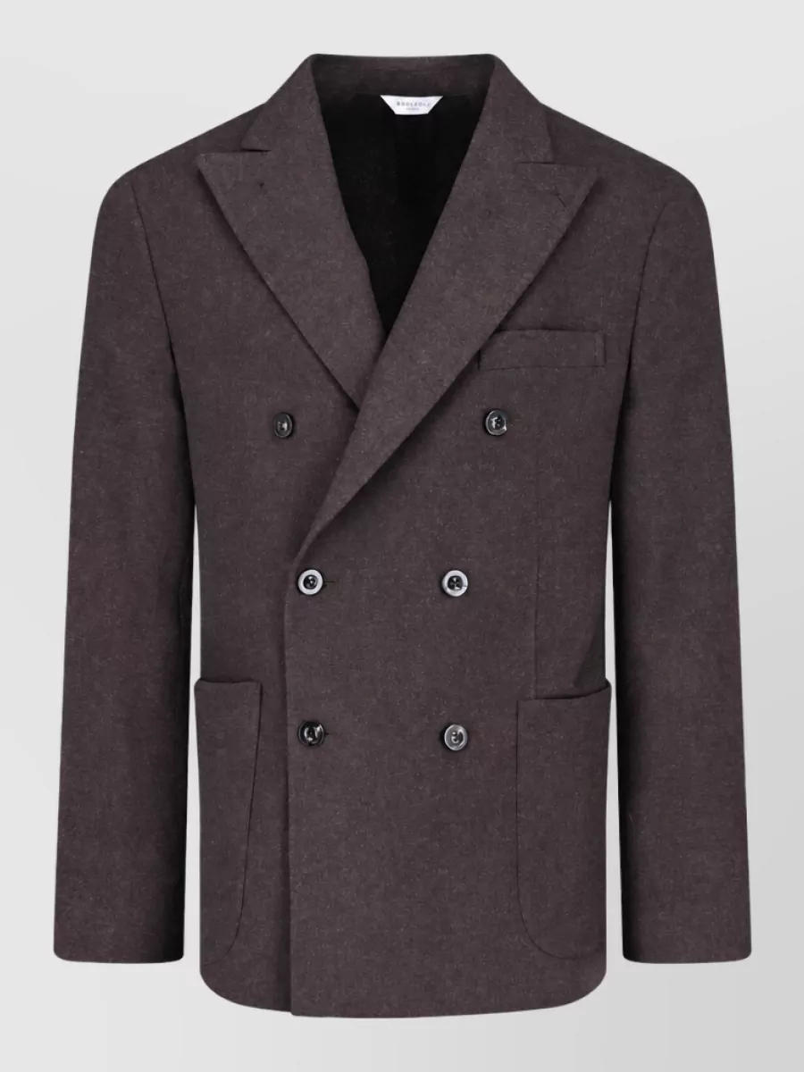 Boglioli cashmere wool double breasted coat