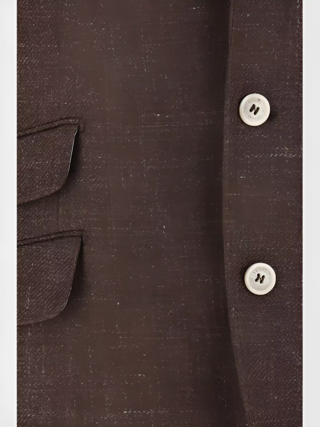 Brunello Cucinelli Linen Blazer Jacket Mélange Pattern