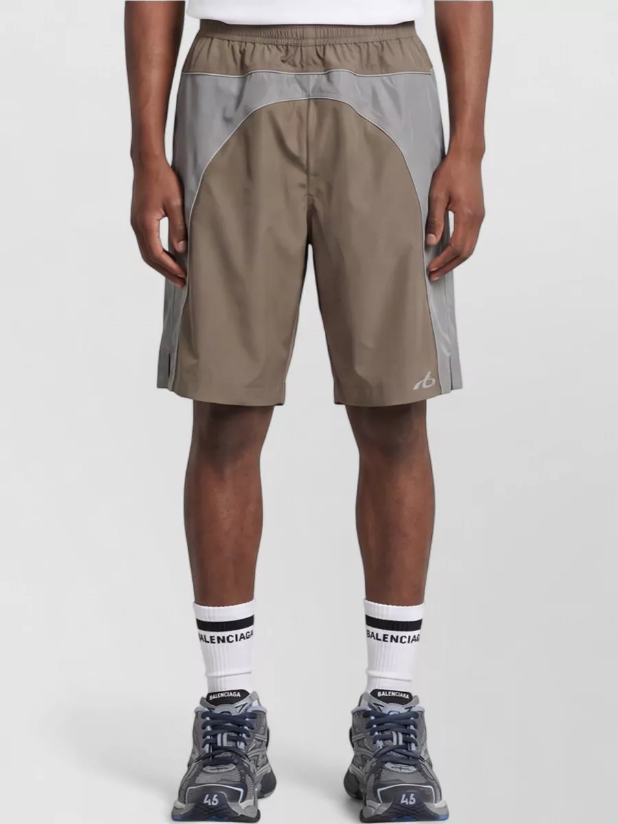 Balenciaga mid-rise oversized track shorts