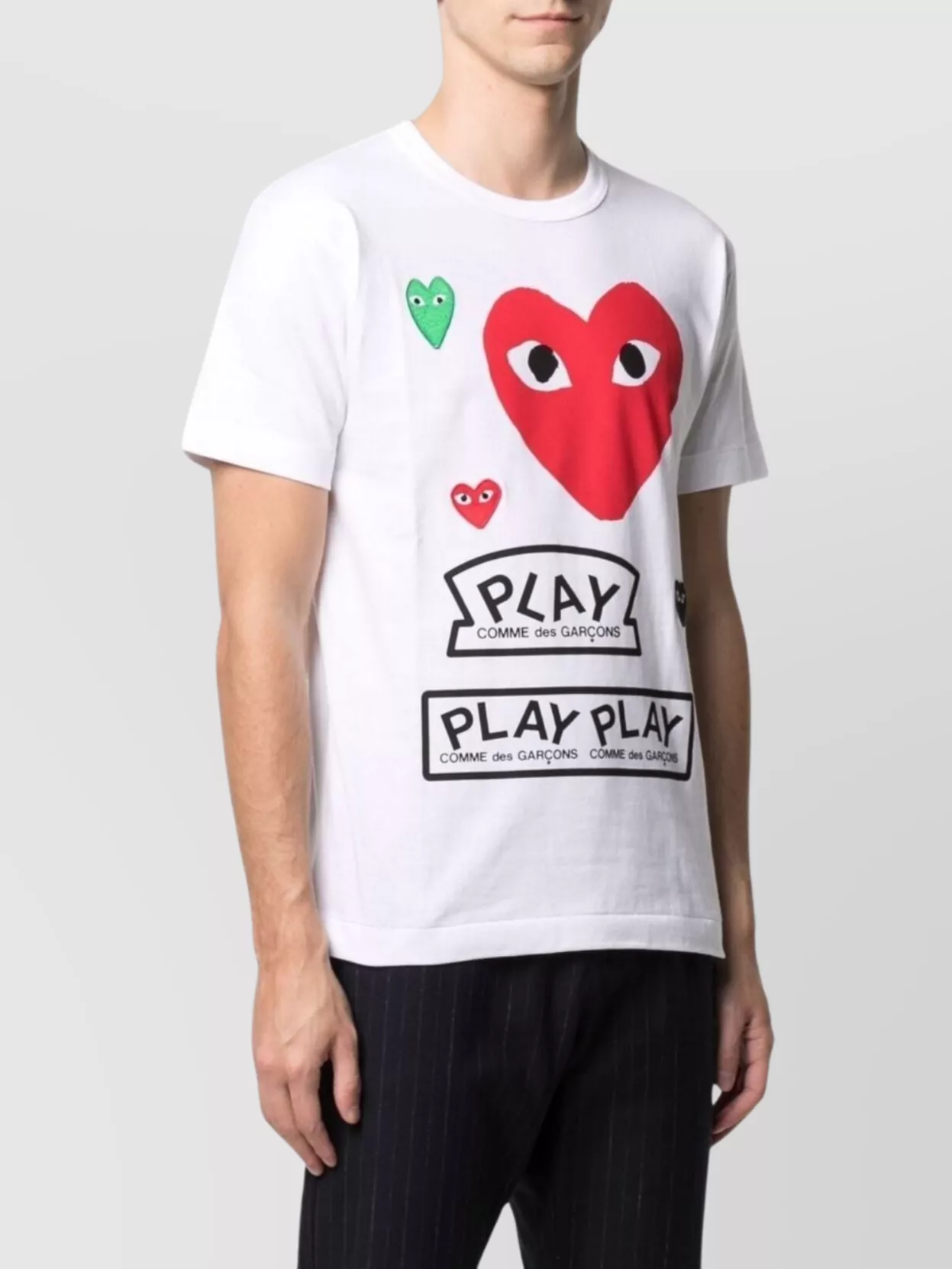 Comme Des Garçons Play Heart Patch Crew Neck T-Shirt