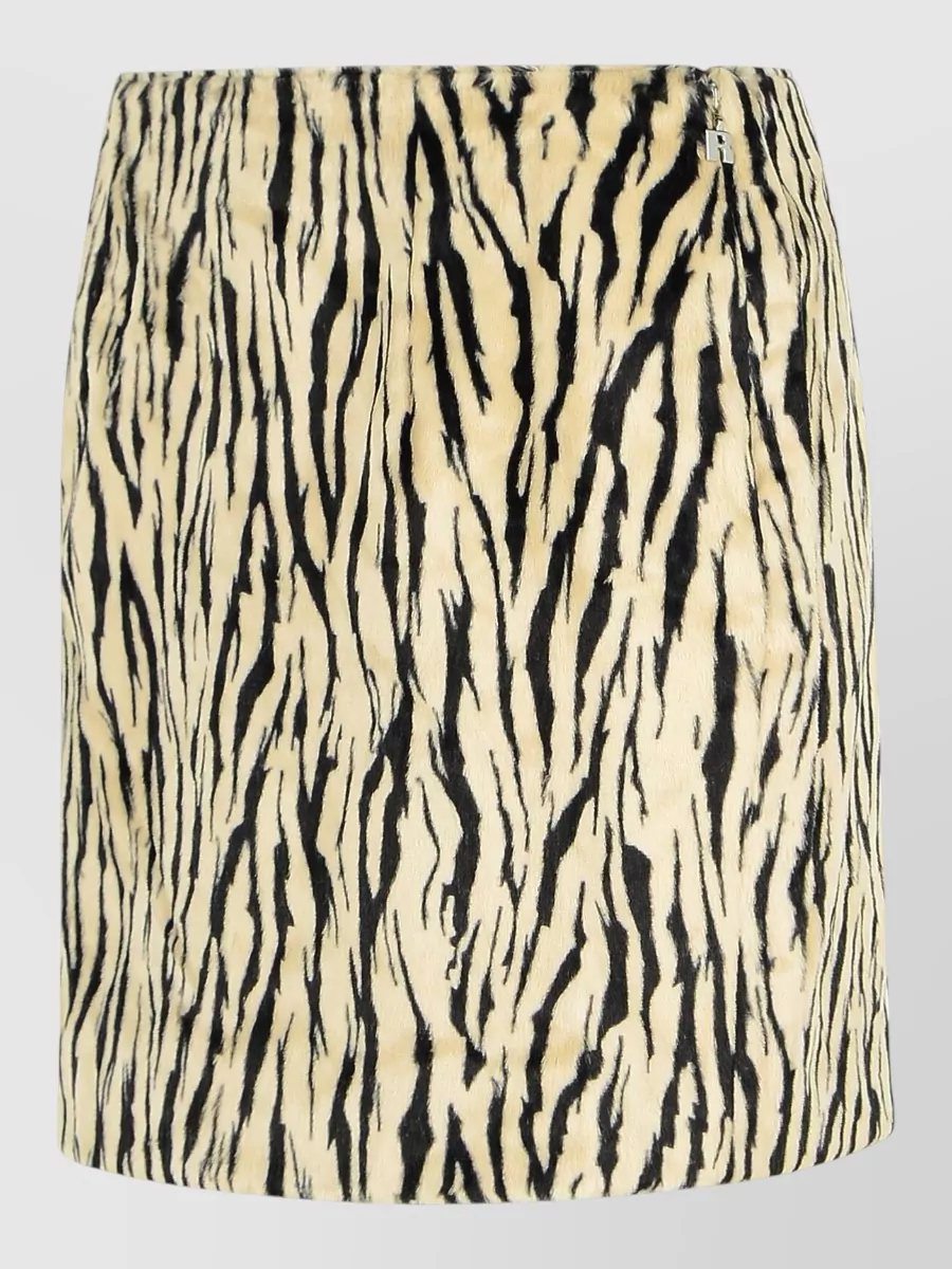 Rotate Printed fitted skirt