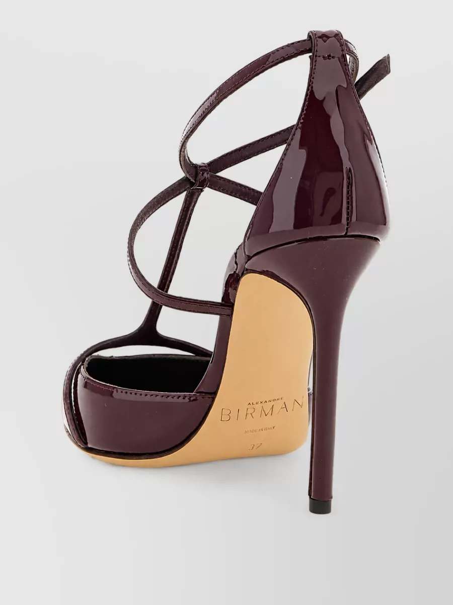 Alexandre Birman Patent Leather T-Strap Pumps