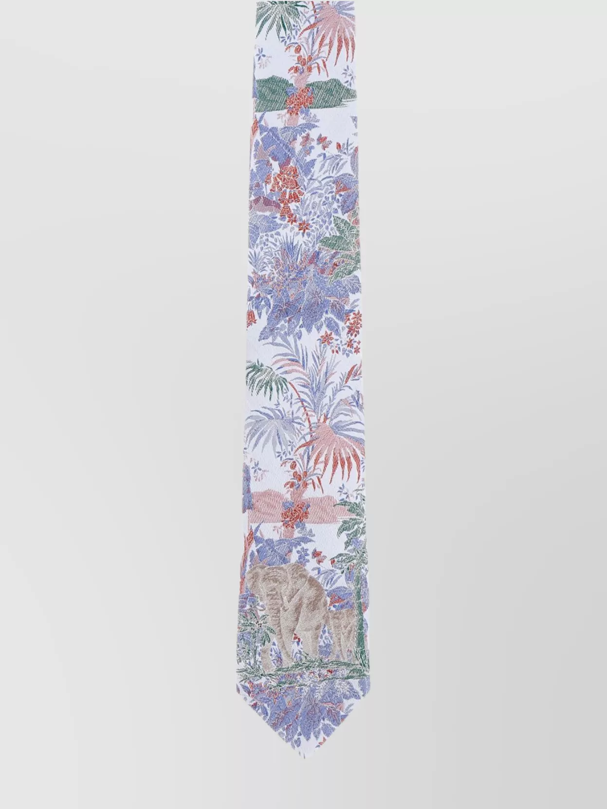 Etro Silk Tie With Embroidered Floral Pattern