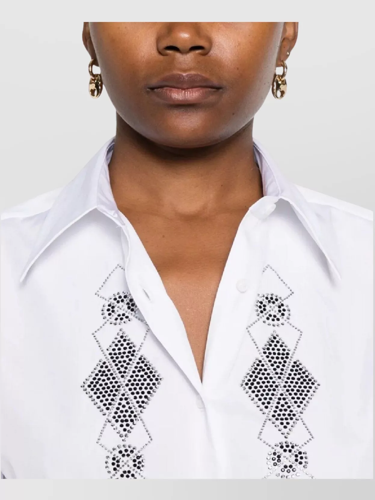Ermanno Scervino Long Sleeve Embellished Top Design